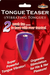 Tongue Teaser Vibrating Tongue Stimulator with Stretchy Silicone Purple STIMULATORS